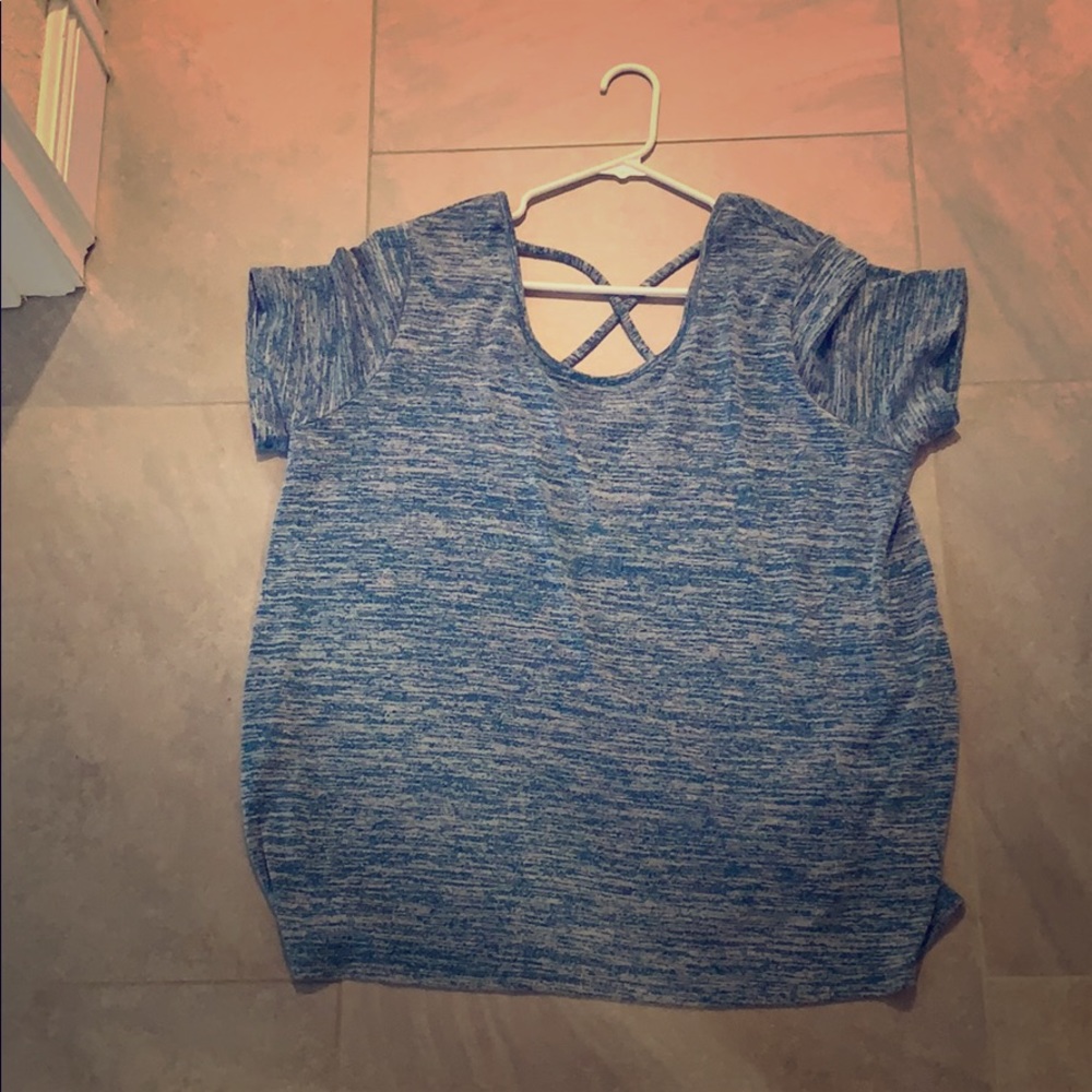 AVA & VIV size 1x blue shirt